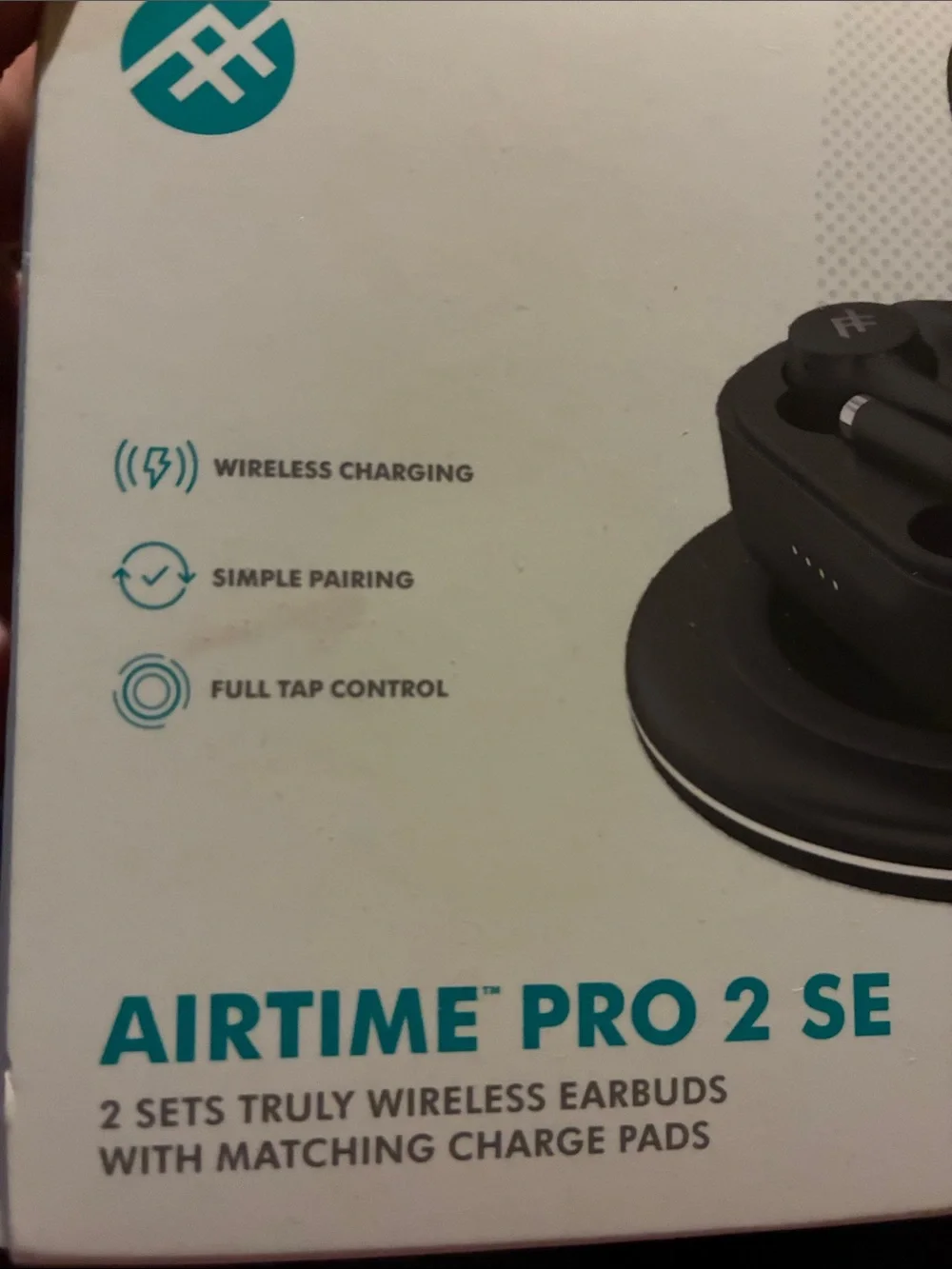 Set of 2 Airtime Pro 2 SE Wireless Earbuds - Pink Terrazzo and black